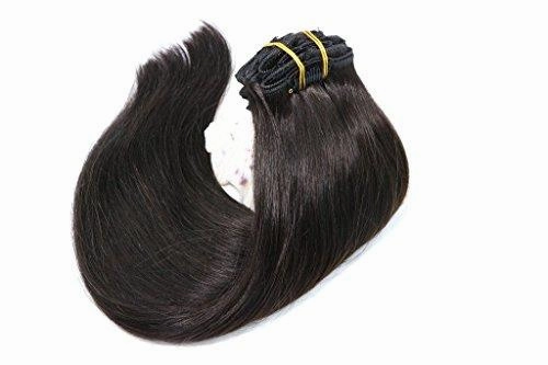Remy Clip in Human Hair Extensions -15Inch 7pcs set