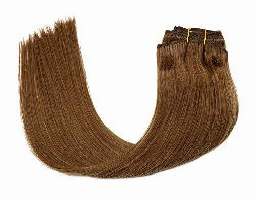 Remy Clip in Human Hair Extensions -15Inch 7pcs set