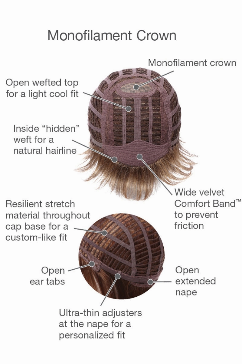 Sale - Gabor Wigs - Upper Cut - Color: Golden Walnut (GL12-16)