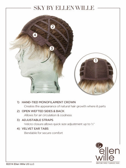 Sky Wig by Ellen Wille | Synthetic Hair | Petite/Average Cap
