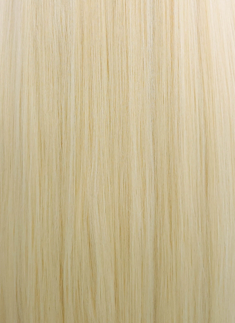 Straight Yaki Blonde Lace Front Synthetic Wig LF701E