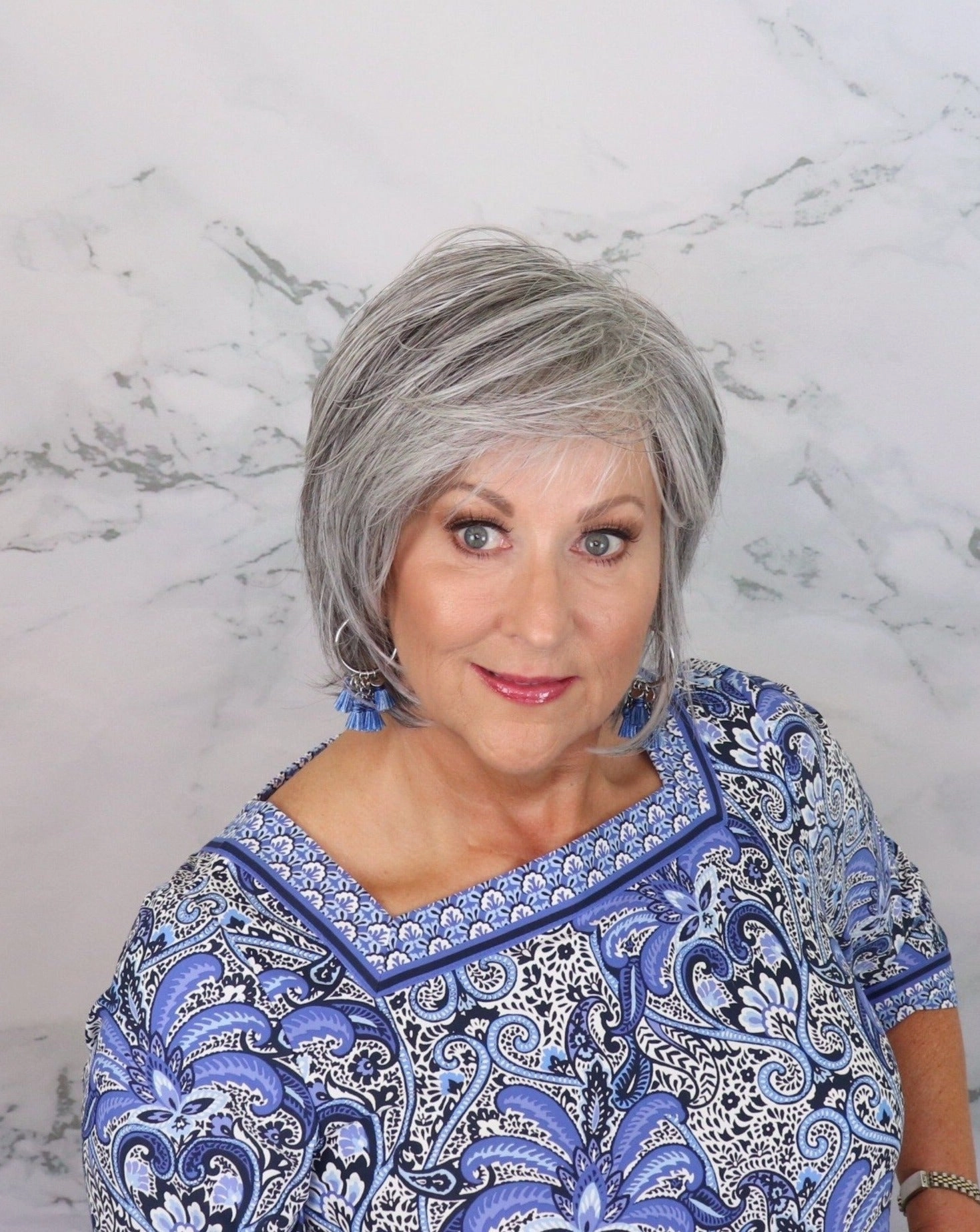 Whitney Wig by Envy | Human Hair/Heat Friendly Synthetic Blend Hair | Average Cap